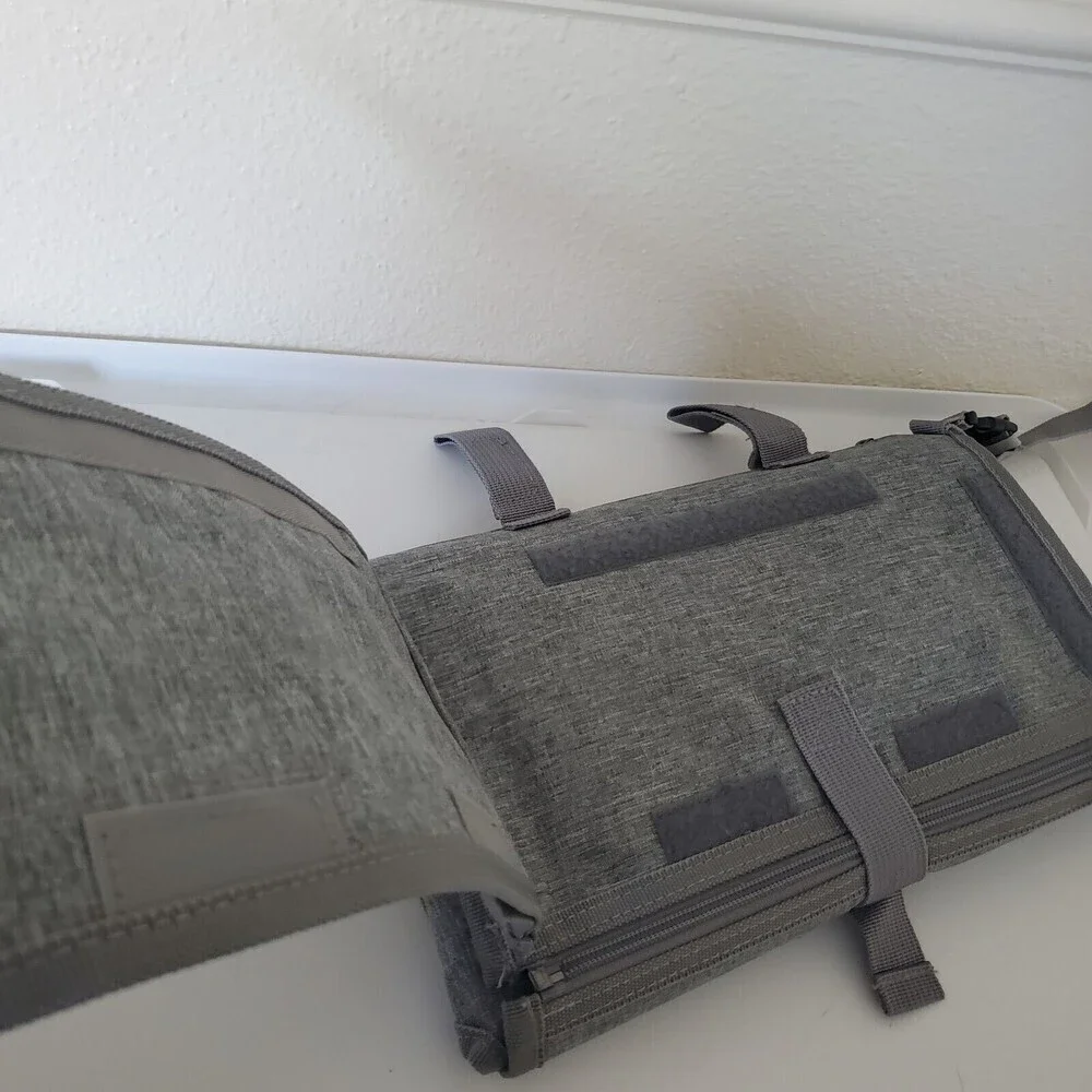 Kopi Baby Portable Diaper Changing Pad Carrying Case, Gray, Water Resistant VG